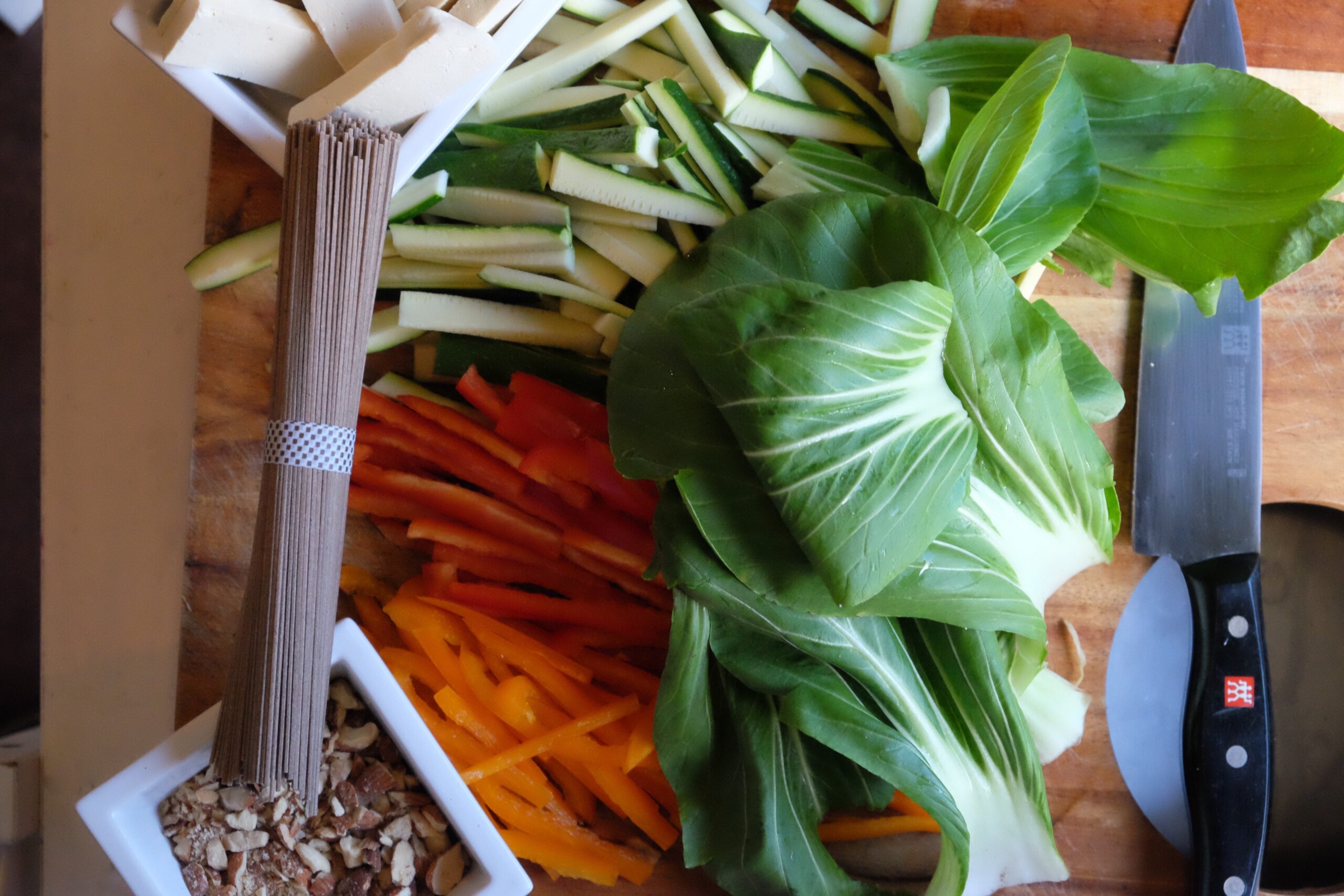 Almond Soba Noodle Stir Fry