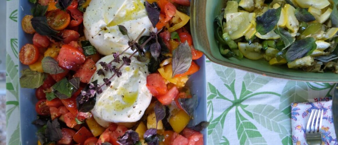 heirloom and tomato salad