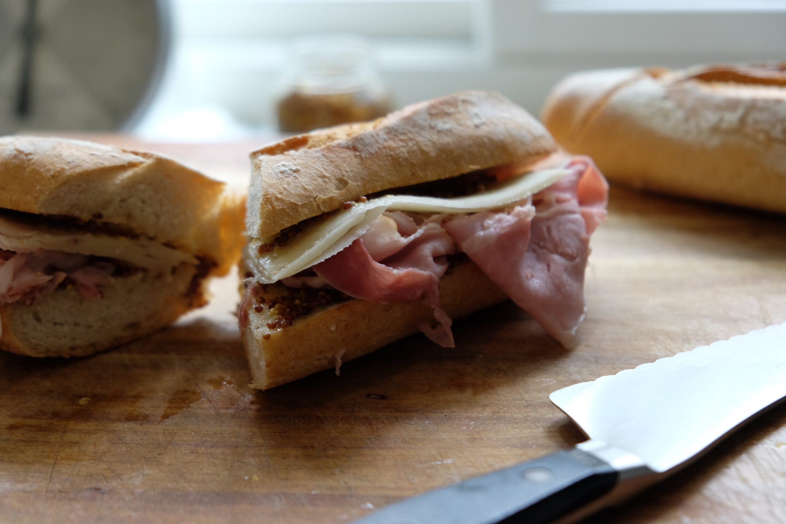 ham & swiss w/ dijon butter