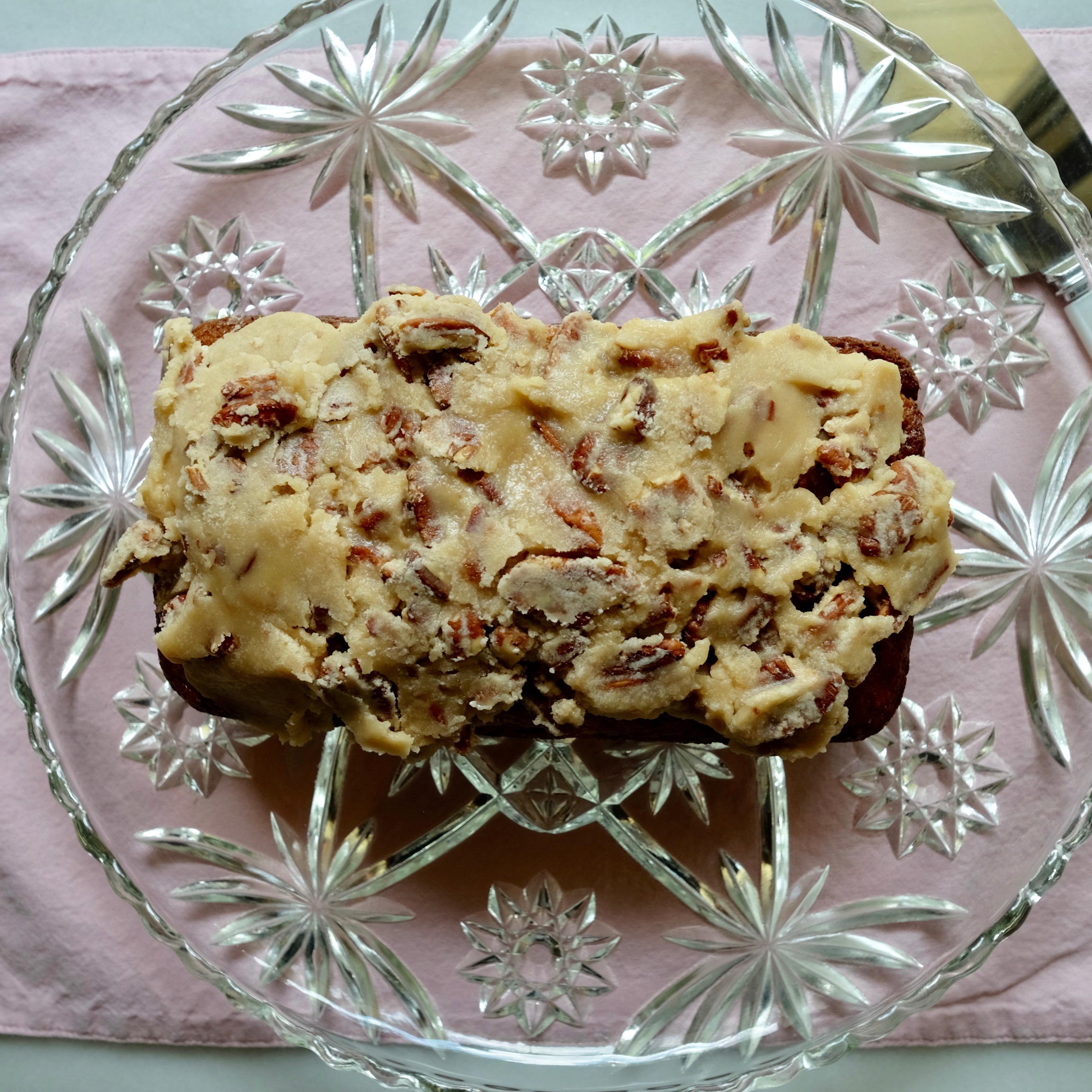 Mrs. Massie Stewart’s Banana Cake & Texas Pecan Praline Icing