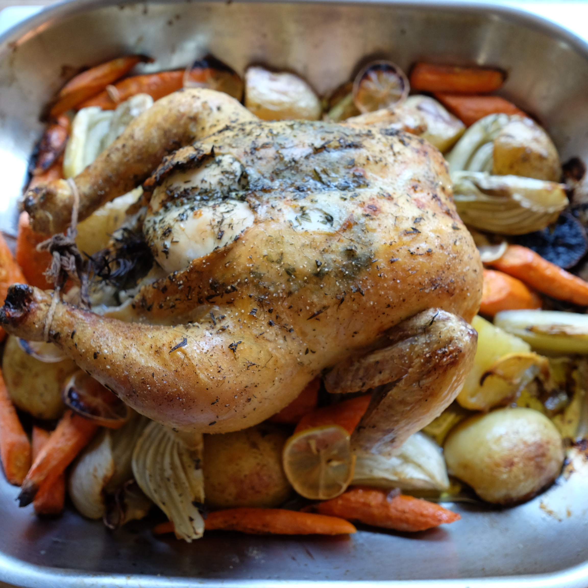 Roasted Chicken with Fennel & Lemon