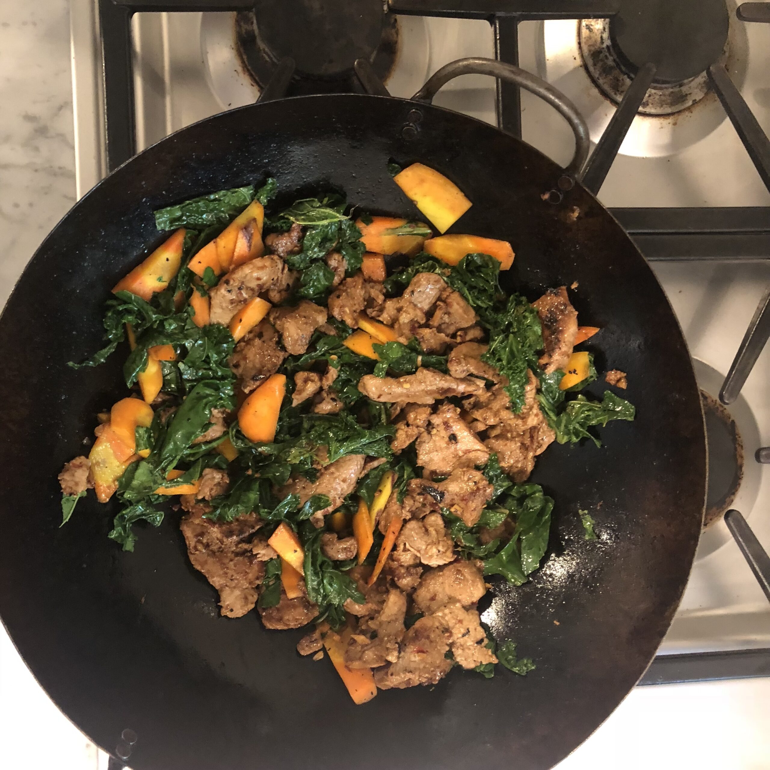Spicy Stir-fried Pork with Greens